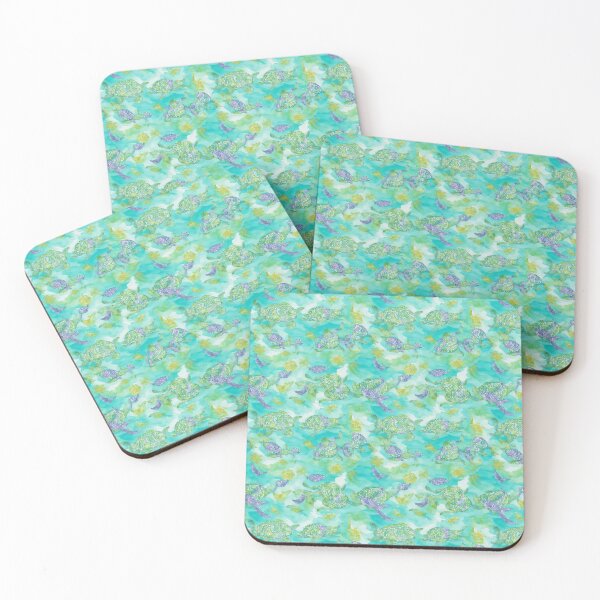 Item preview, Tropical Turtle Pattern designed and sold by kaliburrito.