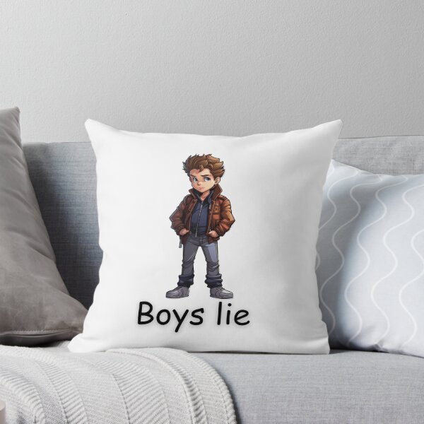 Item preview, Boys Lie 1980s boy with jacket on  and brown hair  designed and sold by Socool101.