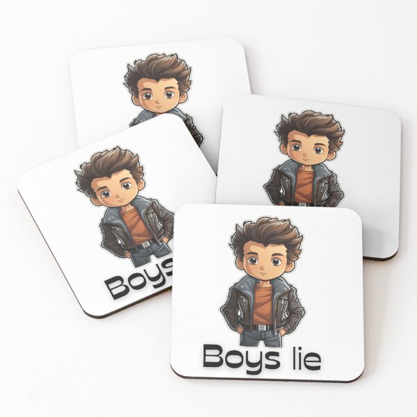 Item preview,  Boys Lie 1980s boy with black leather jacket on  designed and sold by Socool101.