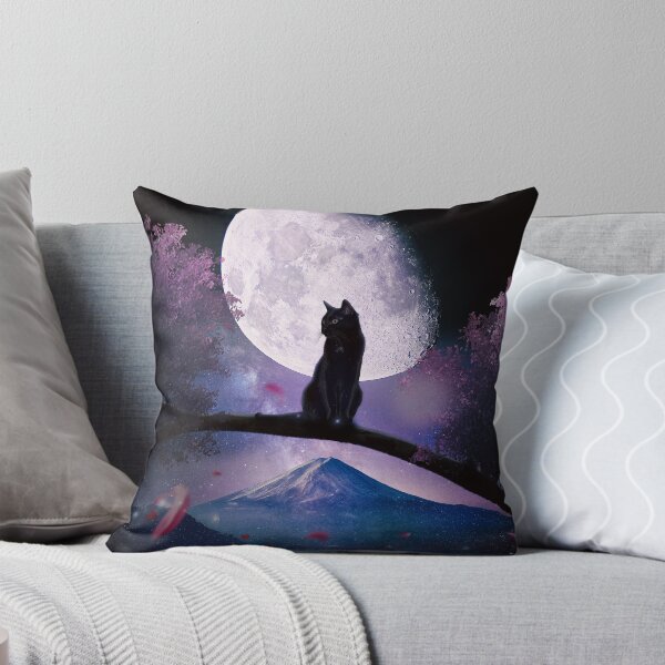 Aperçu de l'œuvre Chat Lune Japan créée et vendue par FabashDesign.