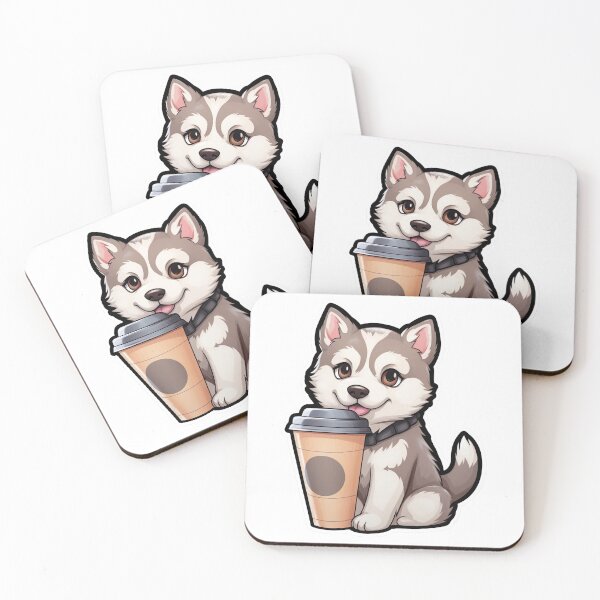 Item preview, Husky with Coffee designed and sold by Mlodytrabi.