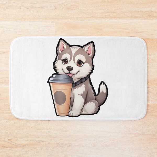 Item preview, Husky with Coffee designed and sold by Mlodytrabi.