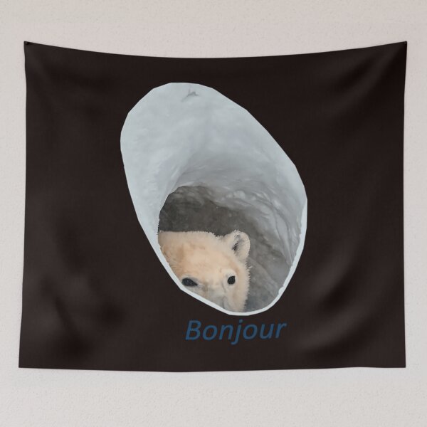 Item preview, Bonjour meme del oso polar. designed and sold by excowtha29.