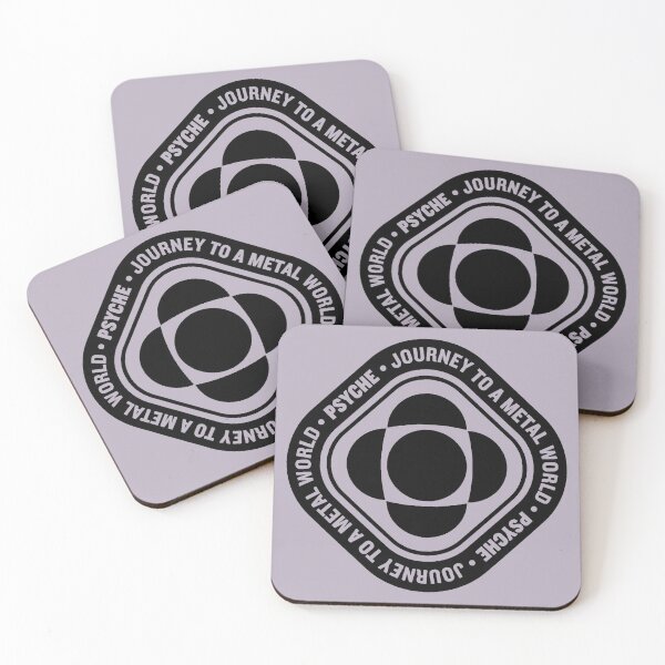 Item preview, Psyche mission to a metal asteroid logo diamond (black) designed and sold by SolidEarthArt.