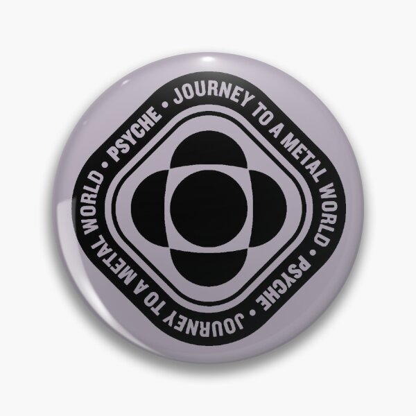 Item preview, Psyche mission to a metal asteroid logo diamond (black) designed and sold by SolidEarthArt.