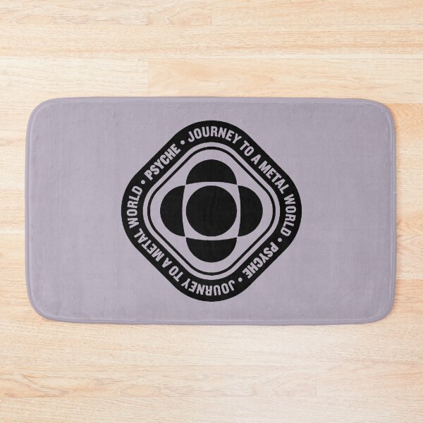 Item preview, Psyche mission to a metal asteroid logo diamond (black) designed and sold by SolidEarthArt.
