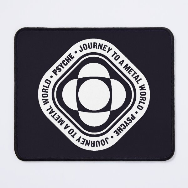 Item preview, Psyche mission to a metal asteroid logo diamond (white) designed and sold by SolidEarthArt.