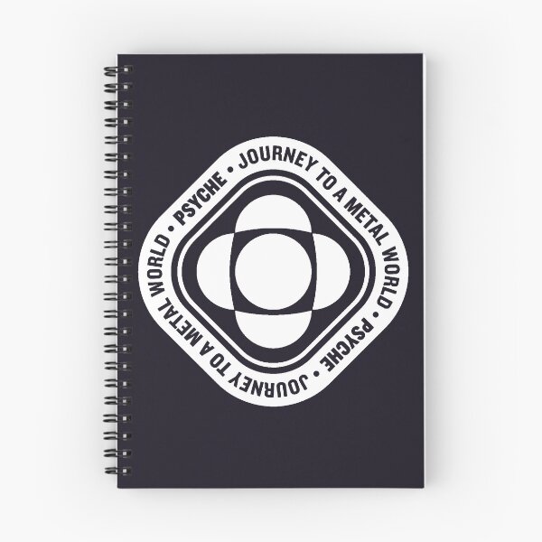 Item preview, Psyche mission to a metal asteroid logo diamond (white) designed and sold by SolidEarthArt.
