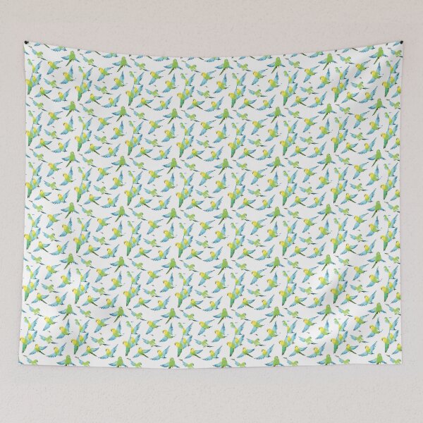 Item preview, Budgies in flight designed and sold by Studio CB.