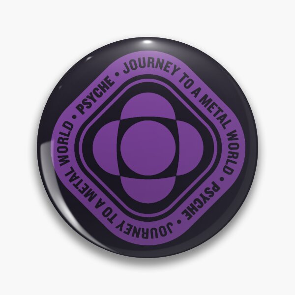 Item preview, Psyche mission to a metal asteroid logo diamond (purple) designed and sold by SolidEarthArt.