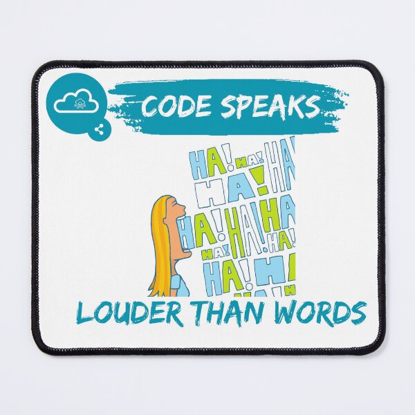 Item preview, Code Speaks Louder Than Words designed and sold by GoDelta.