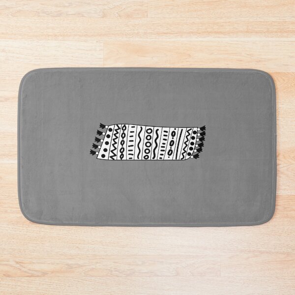 Item preview, Cute doodle carpet. Black and white ethnic geometry style. designed and sold by Creavision.