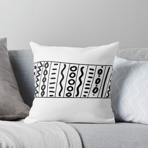 Item preview, Cute doodle carpet. Black and white ethnic geometry style. designed and sold by Creavision.