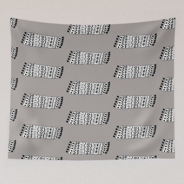 Item preview, Cute doodle carpet. Black and white ethnic geometry style. designed and sold by Creavision.