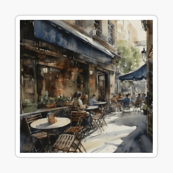 Item preview, Street Cafe Life designed and sold by Ellimade.