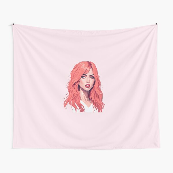 Disover Beautiful Red Hair Girl | Tapestry