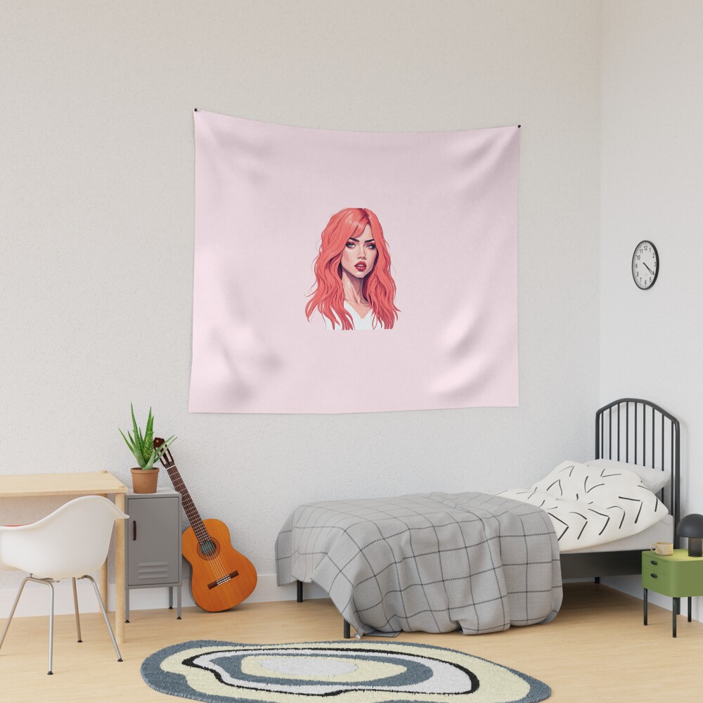 Discover Beautiful Red Hair Girl | Tapestry
