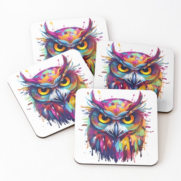 Item preview, Cute colorful owl designed and sold by grebie.