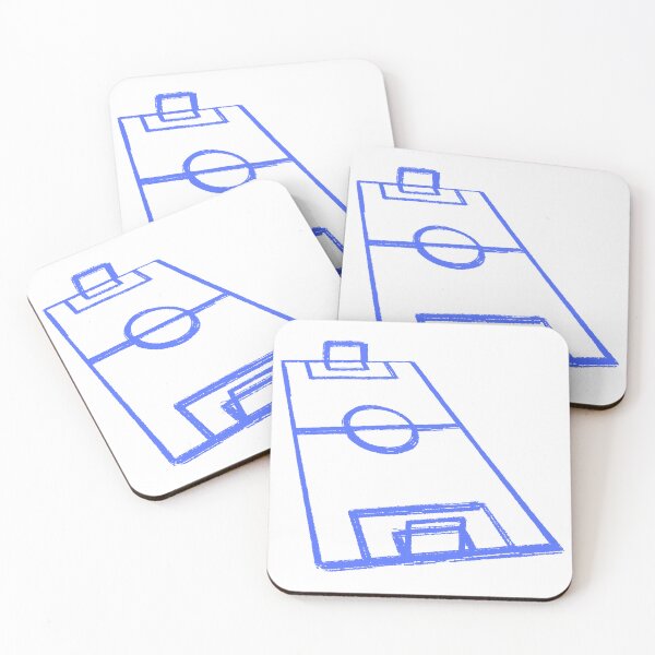 Item preview, Football Blue Pitch | Soccer Field Formation On Tactical Mastery designed and sold by Football Stickers World.