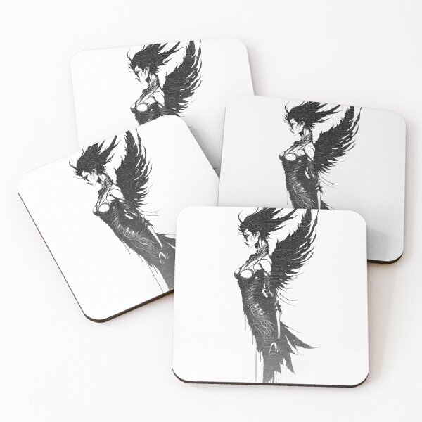 Item preview, Ink drawing of a Phoenix Women  Vintage Retro Offline    designed and sold by offline24.