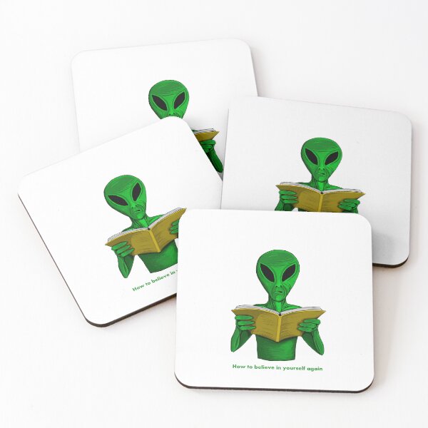 Item preview, funny alien, reads book designed and sold by neurostructure.