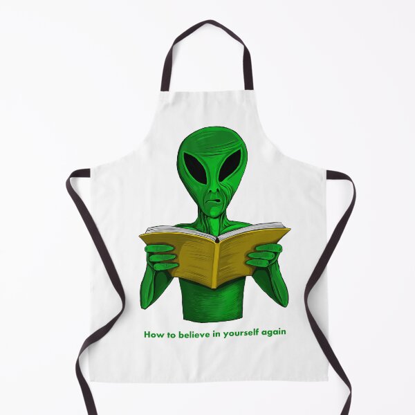 Item preview, funny alien, reads book designed and sold by neurostructure.