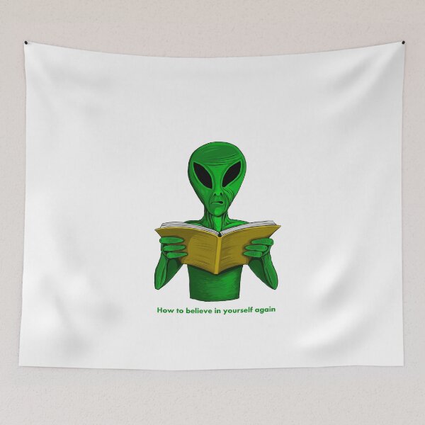 Item preview, funny alien, reads book designed and sold by neurostructure.