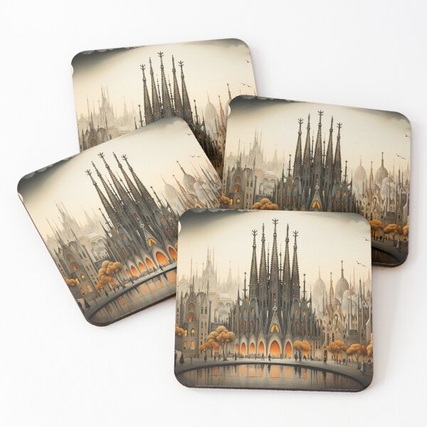 Item preview, Barcelona Sagrada Familia Abstract  designed and sold by PixelVidArt.