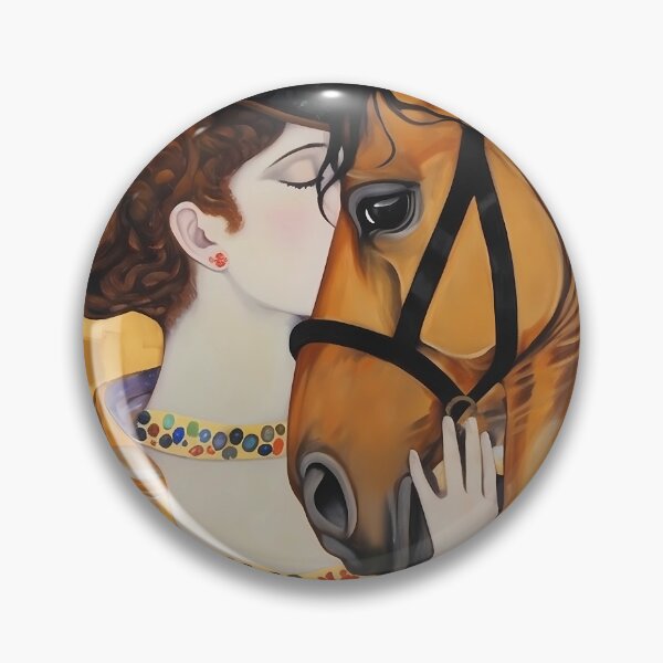 Item preview, Unspoken Equine Embrace - A Gilded Tribute designed and sold by EmeraldeaArt.
