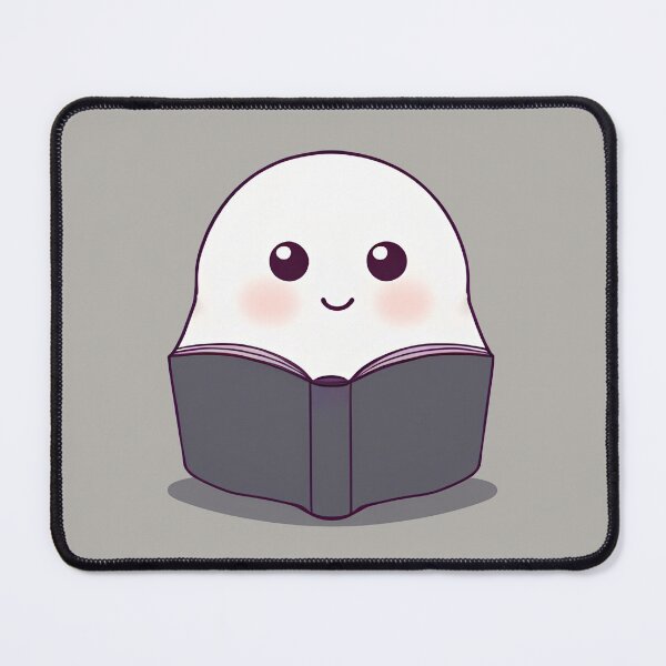 Item preview, Minimalist Friendly Ghost Reading | Spooky cute book. | anti social book club designed and sold by General-Corner.