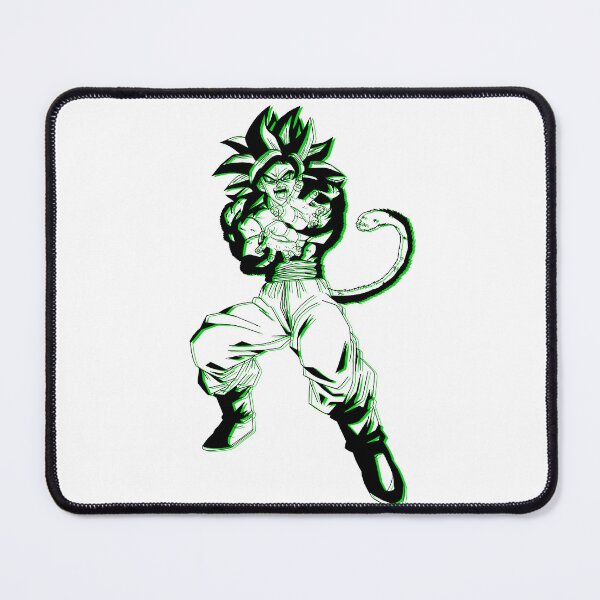 Item preview, SSJ4 Goku Anaglyph Stencil - Green designed and sold by lhay.