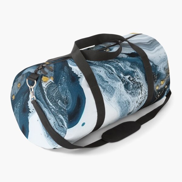 Item preview, Dark Blue, Gray & Gold Fluid Art 3 designed and sold by obstinator.