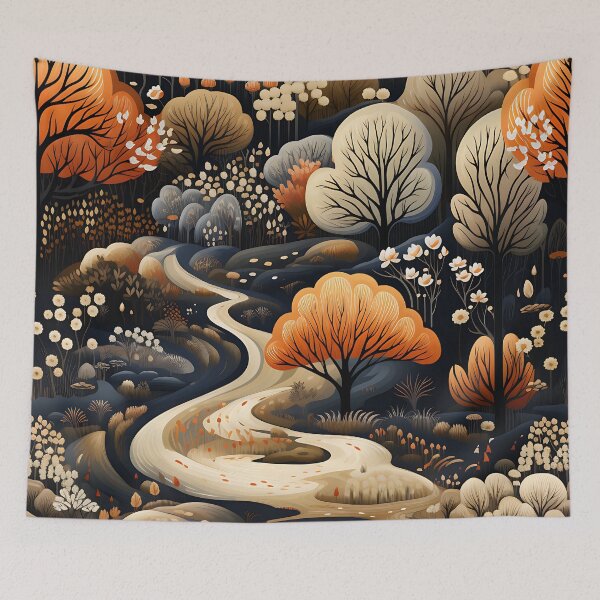 Item preview, Autumn Forest Walk Pattern designed and sold by Hibiskusmond.