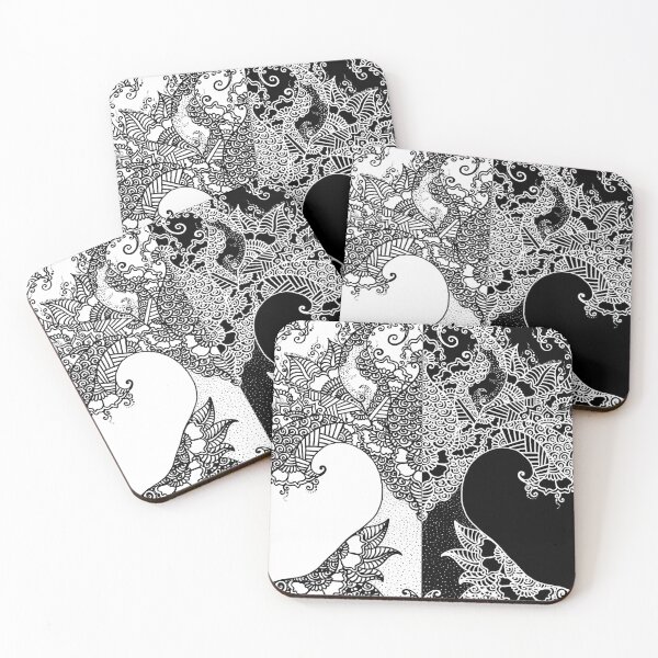 Item preview, Unity of Halves - Life Tree - Rebirth - White Black designed and sold by GrandTartaria.