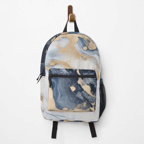 Item preview, Dark Blue, Gray & Gold Fluid Art 6 designed and sold by obstinator.