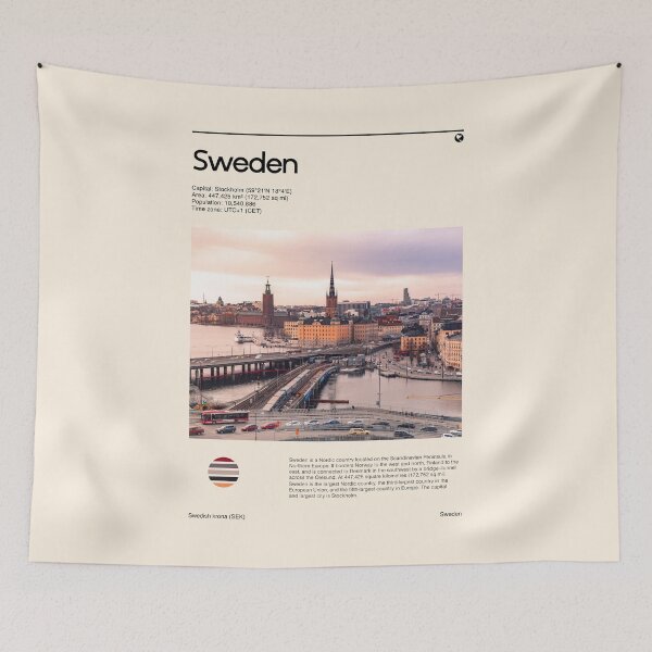 Item preview, Visit Sweden (Travel poster) designed and sold by RabbitK.