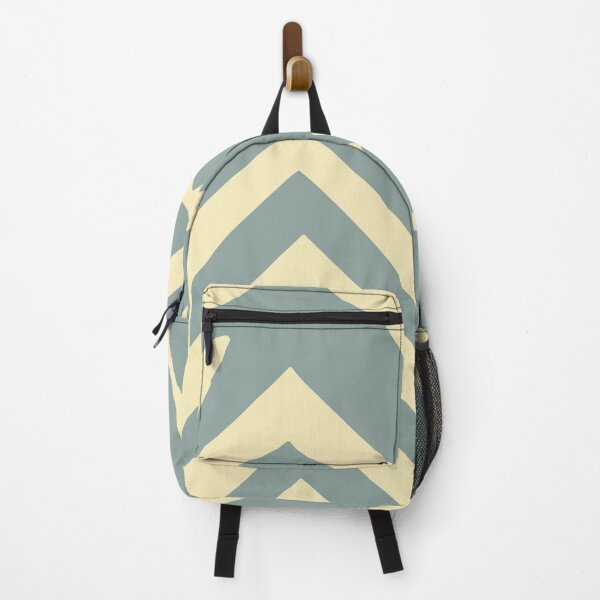 Item preview, Grunge Herringbone Pattern in Grey / Blue and Cream / White designed and sold by SamJanner.