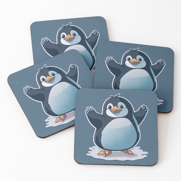 Item preview, cute joyful penguin  designed and sold by Cityscape Canvas Co..