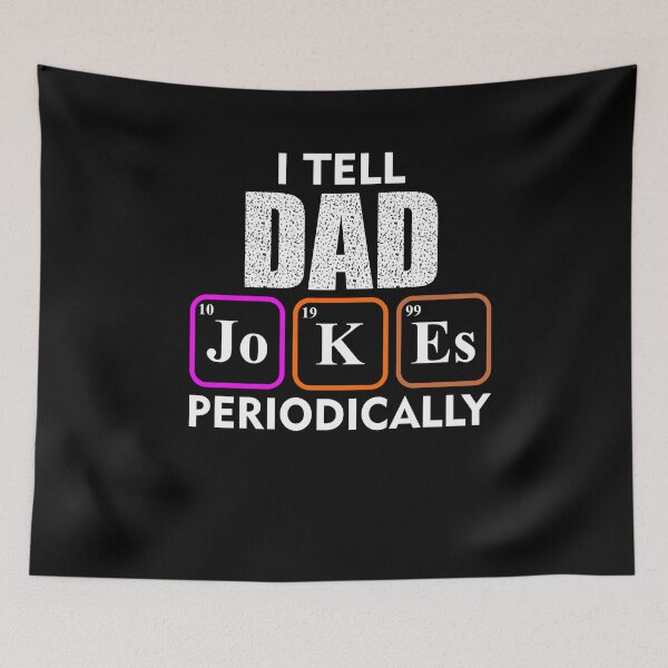 Item preview, I Tell Dad Jokes Periodically - T-shirt design - Sticker Redbubble designed and sold by bluehatgraphics.