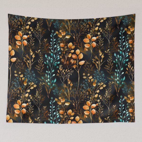 Item preview, Herbal and floral pattern 10 designed and sold by Red Witch Art.