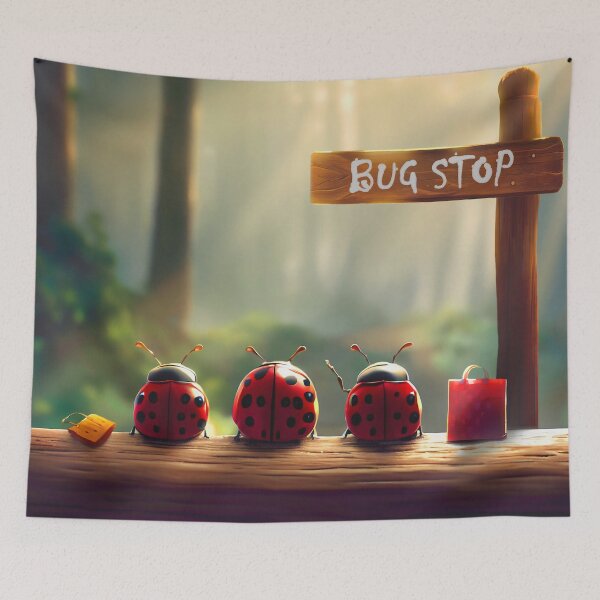 Item preview, 'There was always gossip to be had while waiting for the bug bus...' designed and sold by ArtSea-Bubble.