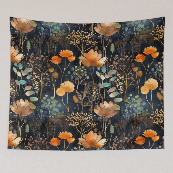 Item preview, Herbal and floral pattern 12 designed and sold by Red Witch Art.