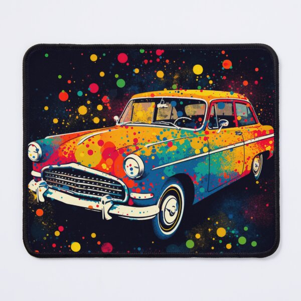 Item preview, Colorful Vintage Car print designed and sold by PaperieJennifer.