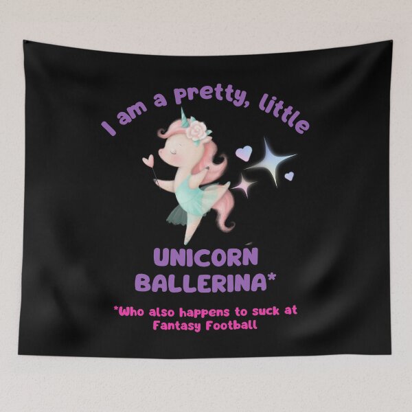 Item preview, Last Place Fantasy Football Unicorn Ballerina designed and sold by AlpacaSmokes.