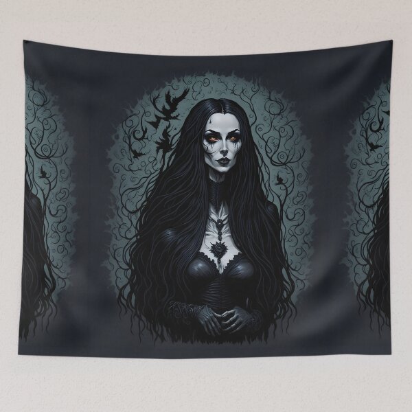Item preview, Gothic Lady Portrait Vampire Dark Art designed and sold by SoccaTamam.