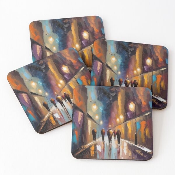 Item preview, People Walking at Night designed and sold by kultomatic.