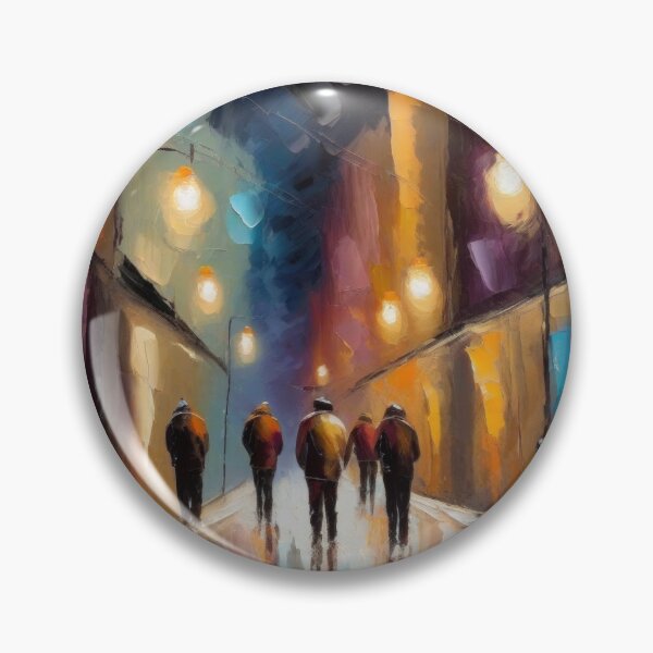 Item preview, People Walking at Night designed and sold by kultomatic.