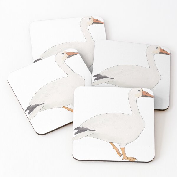Item preview, Snow Goose watercolor bird species art designed and sold by TheWaterBirds.
