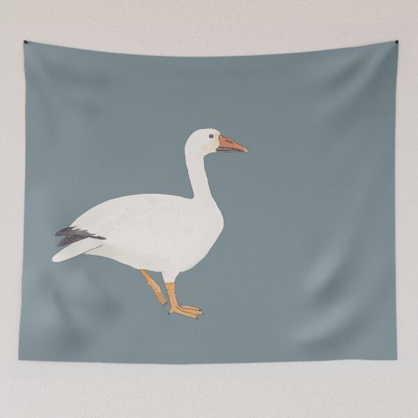 Item preview, Snow Goose watercolor bird species art designed and sold by TheWaterBirds.