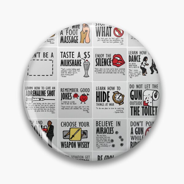 Item preview, 20 Lessons from Pulp Tarantino designed and sold by TKsuited.